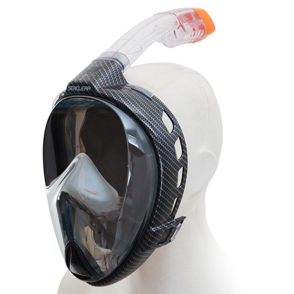 Hydro-Pro SeaClear Ultra Adult Full Face Dive Mask Black L/XL