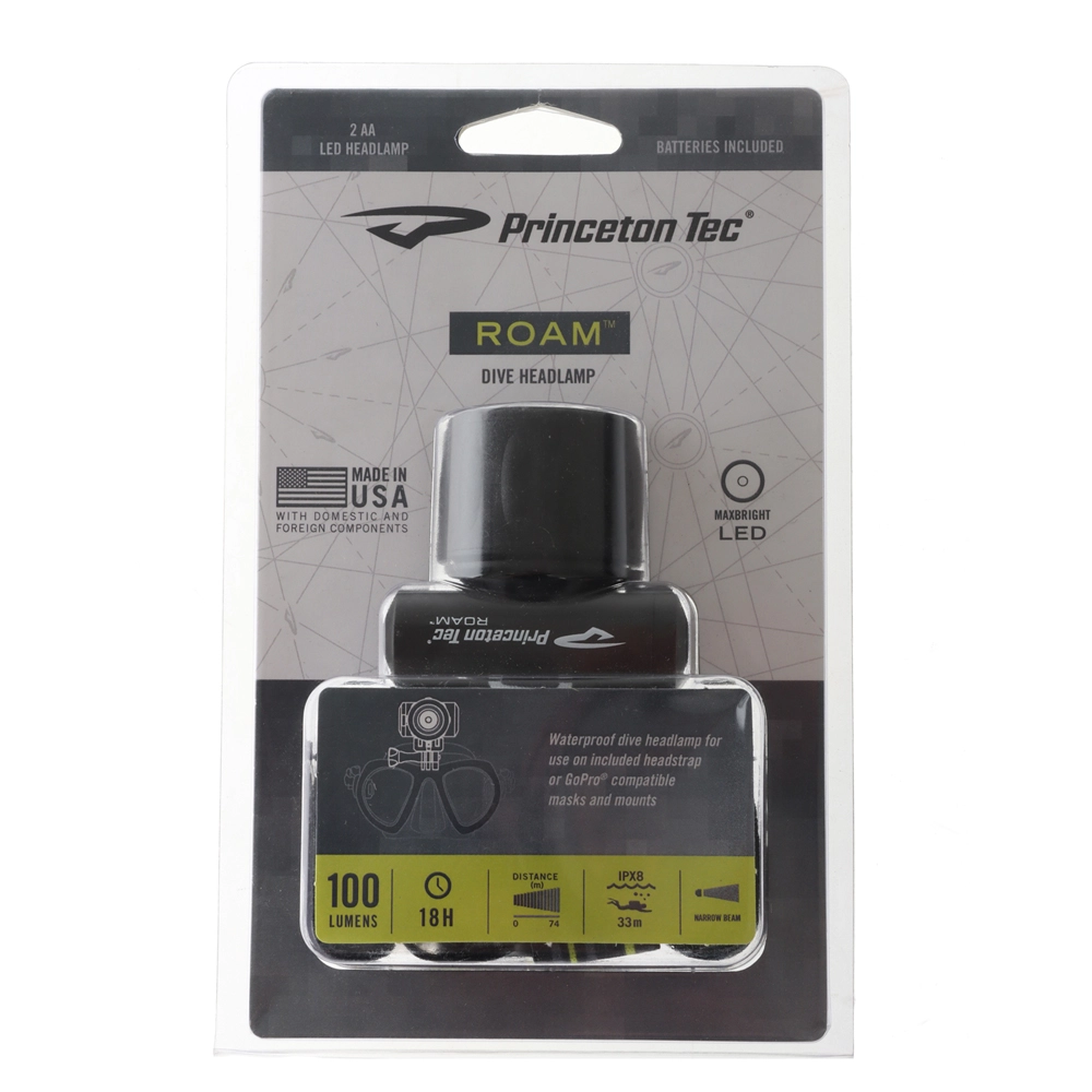Princeton Tec Roam LED Waterproof Headlamp Black 170 Lumens Princeton Tec Roam LED Waterproof Headlamp Black 170 Lumens