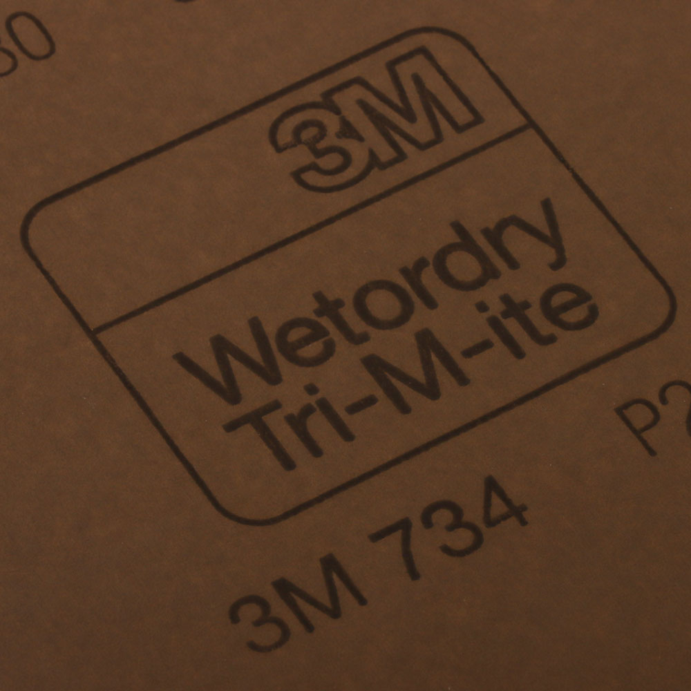 3M 734 Wetordry Sandpaper 280 x 230mm P600 Grit