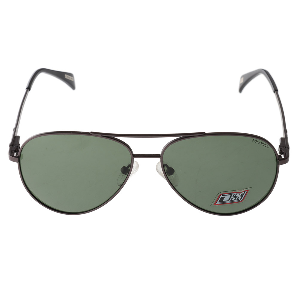 Dirty Dog Maverick Polarised Sunglasses Green with Gunmetal Frame