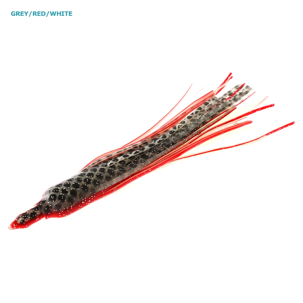 Tuna Lure Replacement Skirt 160mm Qty 1 Grey/Red/White