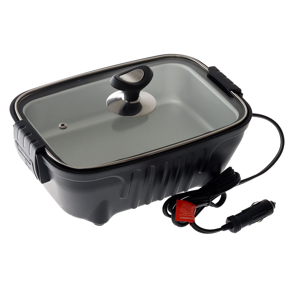 Rovin Portable Lunch Stove with Glass Lid 12V