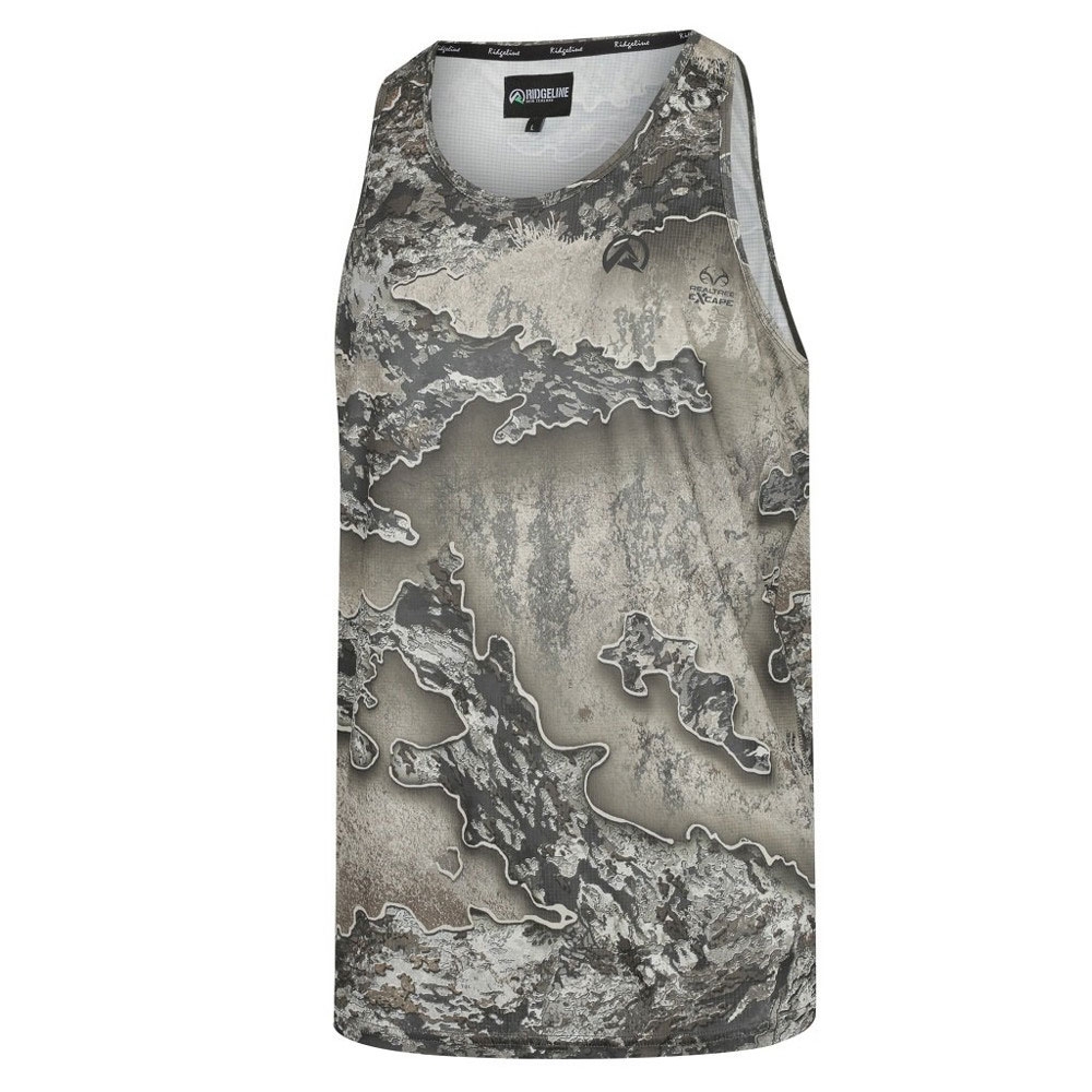 Ridgeline Micro Lite Mens Singlet Excape Camo UPF40 M