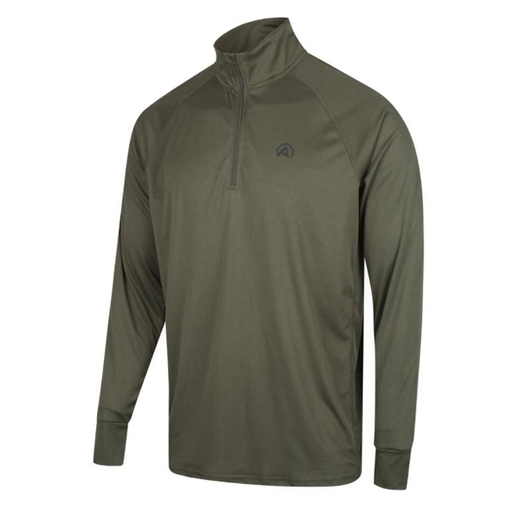 Ridgeline Micro Lite Quarter Zip Mens Long Sleeve Shirt