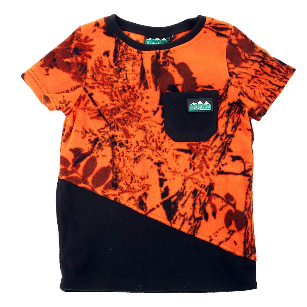 Ridgeline Spliced Kids Fleece T-Shirt Ridgeline Spliced Kids Fleece T-Shirt