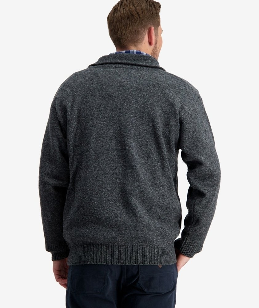 Swanndri Mens Mariner Wool Zip Neck Jersey