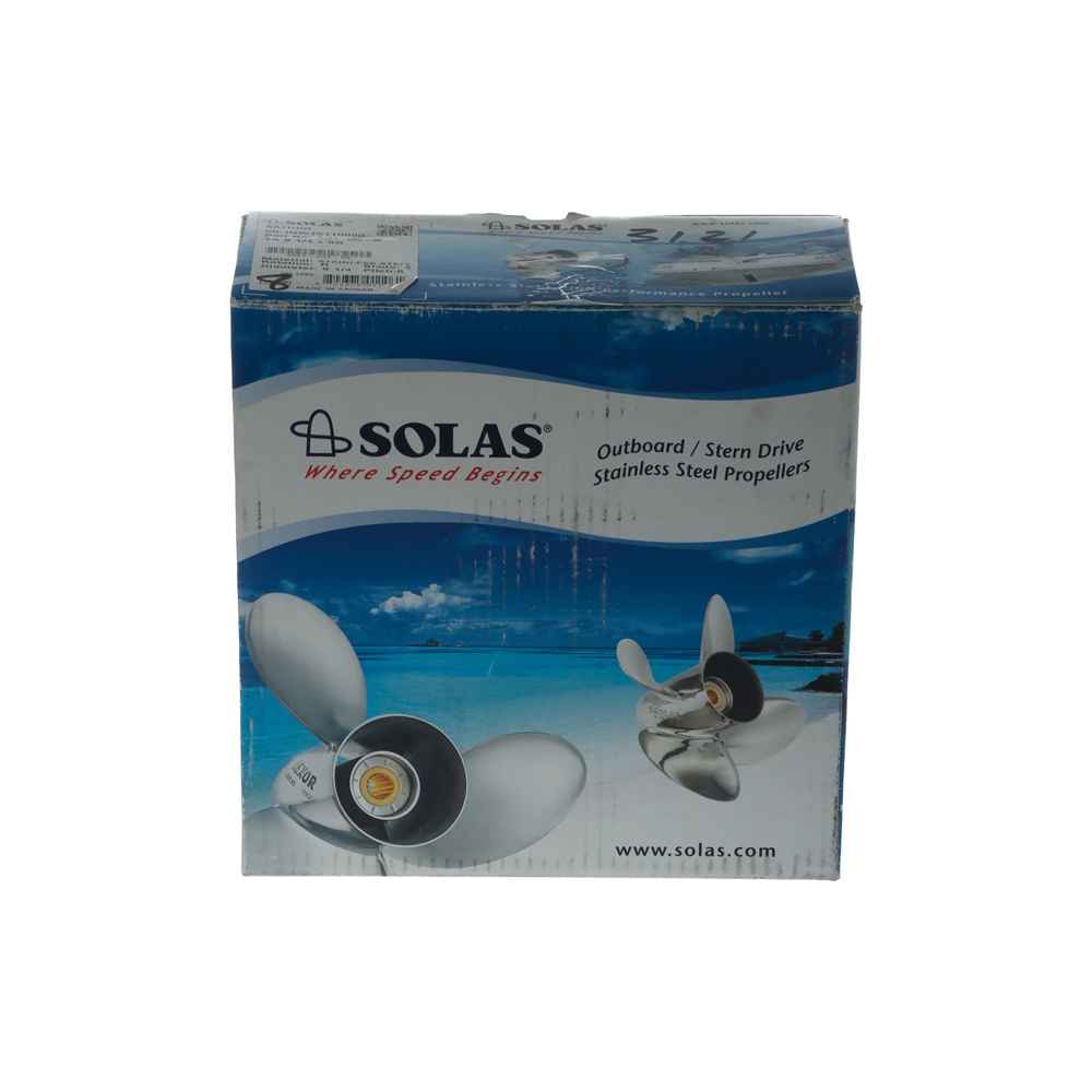 SOLAS 3121-093-08 Saturn Yamaha/Honda/Mercury Stainless Steel 9.9-15 HP 08 Propeller