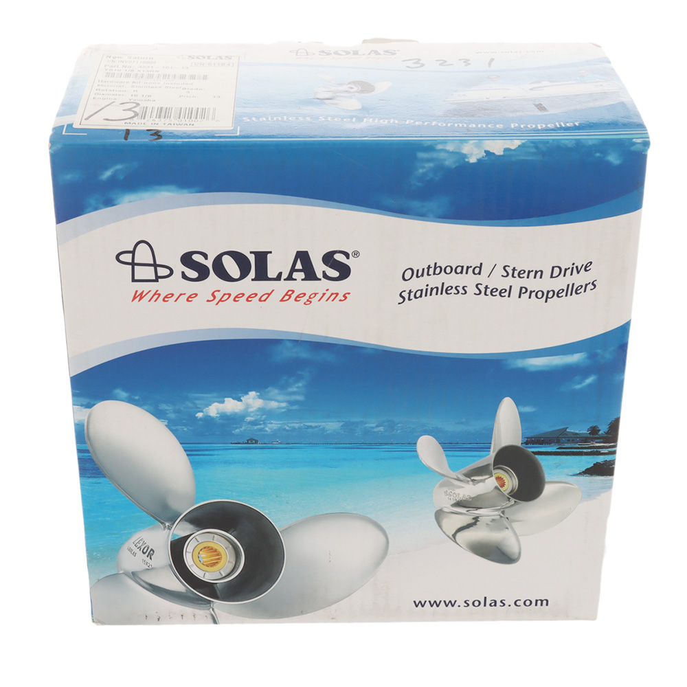 SOLAS 3231-101-13 New Saturn Stainless Steel 3-Blade Propeller