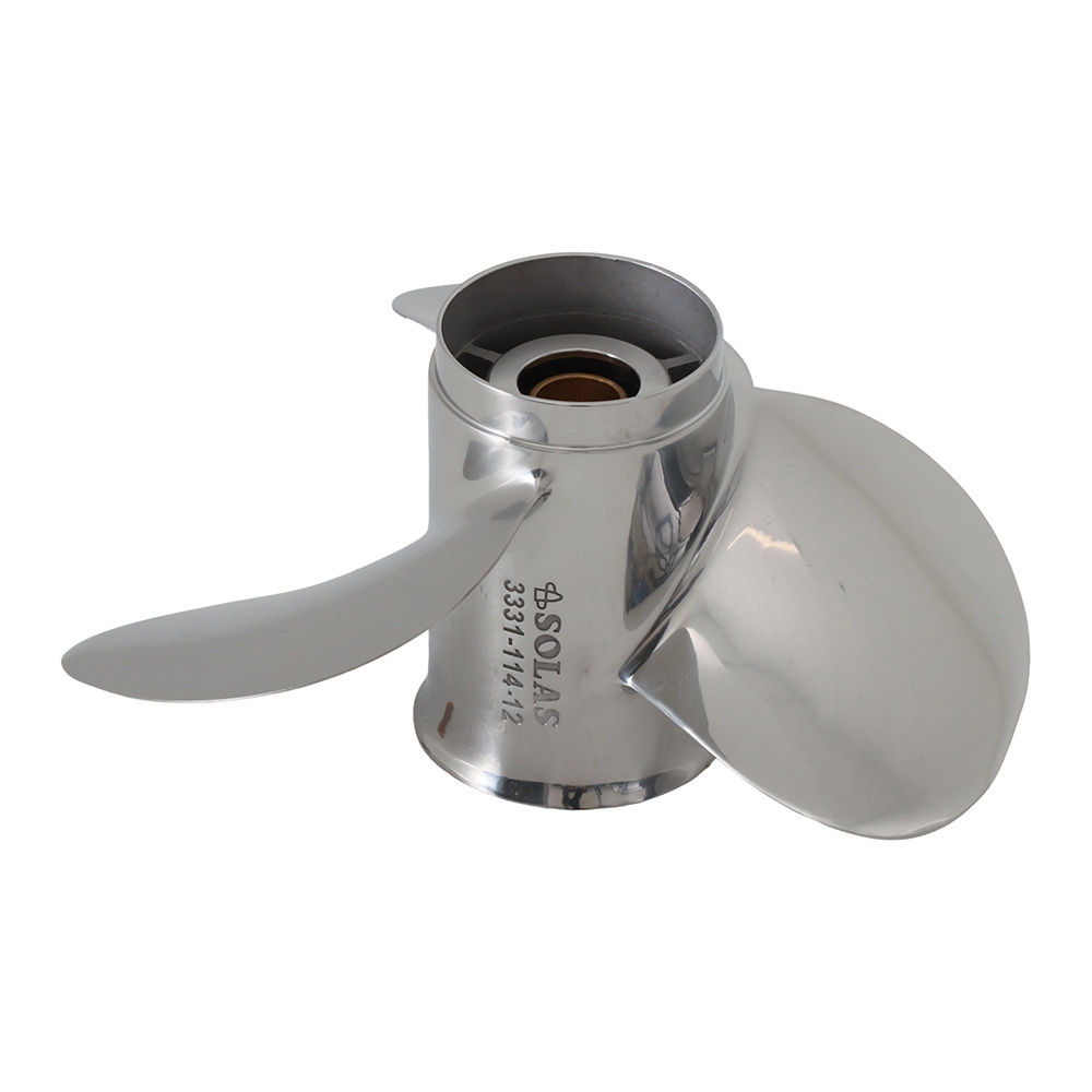 SOLAS 3331-114-12 New Saturn Yamaha/Honda Stainless Steel 40-60 HP 12 Propeller