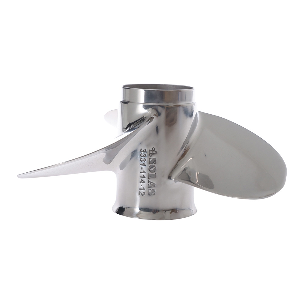 SOLAS 3331-114-12 New Saturn Yamaha/Honda Stainless Steel 40-60 HP 12 Propeller