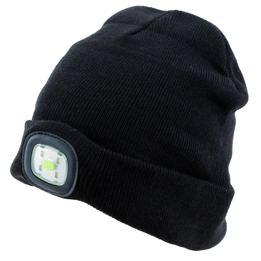 JCMatthew Original Weatherproof LED Beanie 200lm Black