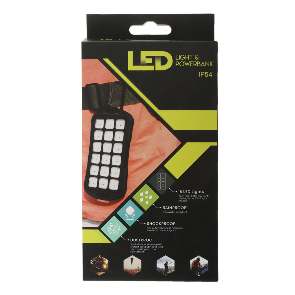 JCMatthew Outdoor Waterproof LED Power Bank 6000mAh