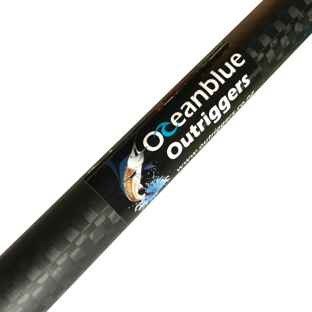 Oceanblue Carbon Super Stiff Rigged Outrigger Game Pole 15ft 1pc - Pair
