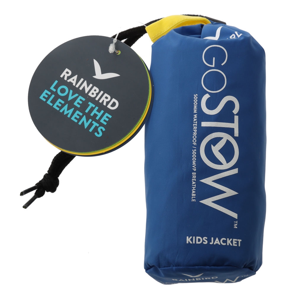 Rainbird Go Stow Kids Jacket Strong Blue XS
