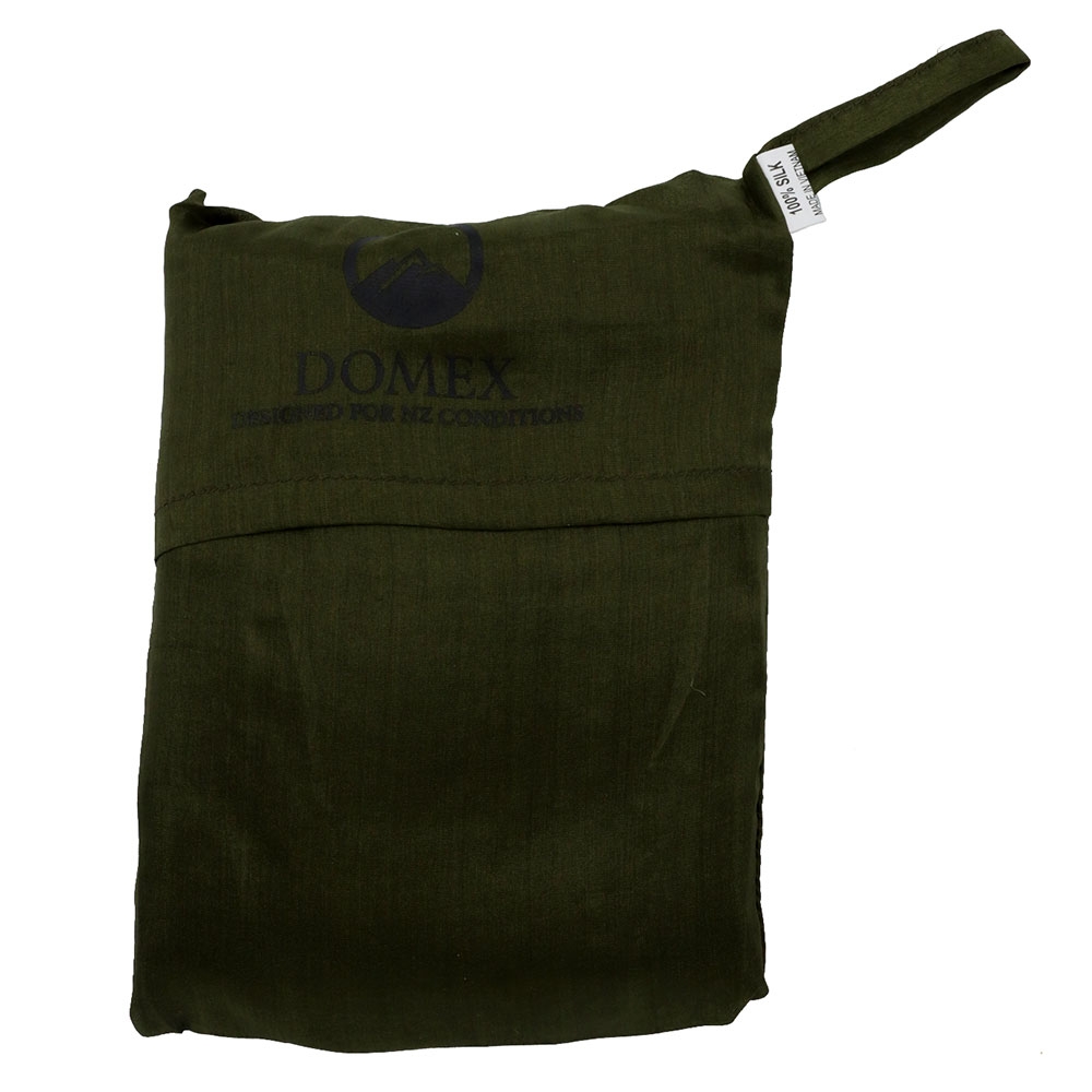 Domex Silk Sleeping Bag Liner Dark Green