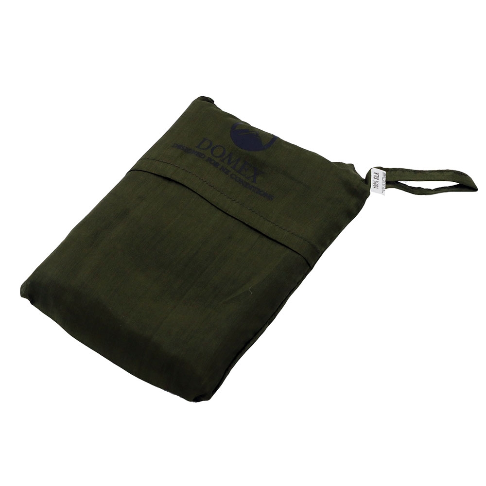 Domex Silk Sleeping Bag Liner Dark Green