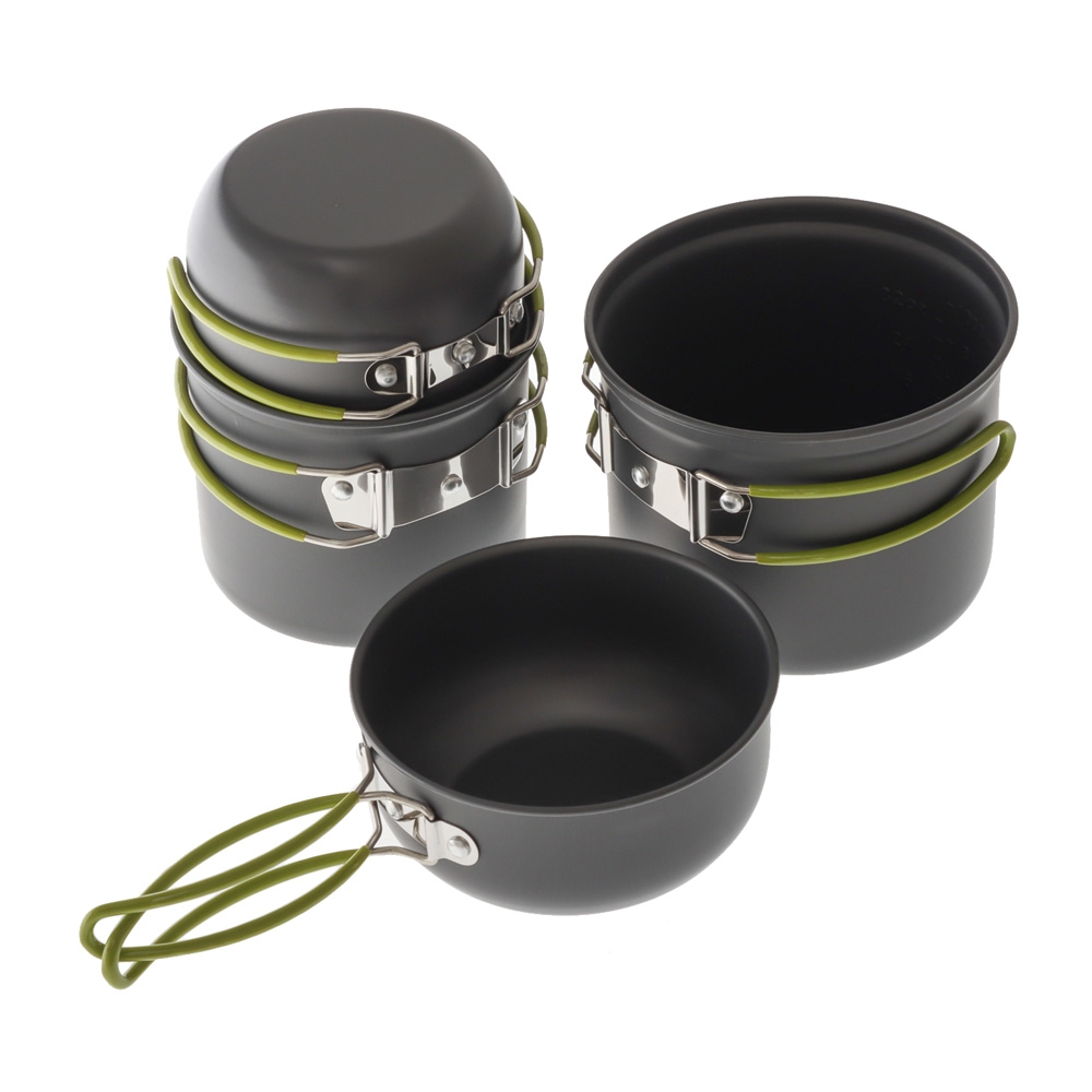 Domex Anodised 4-Piece Billy Pot Set