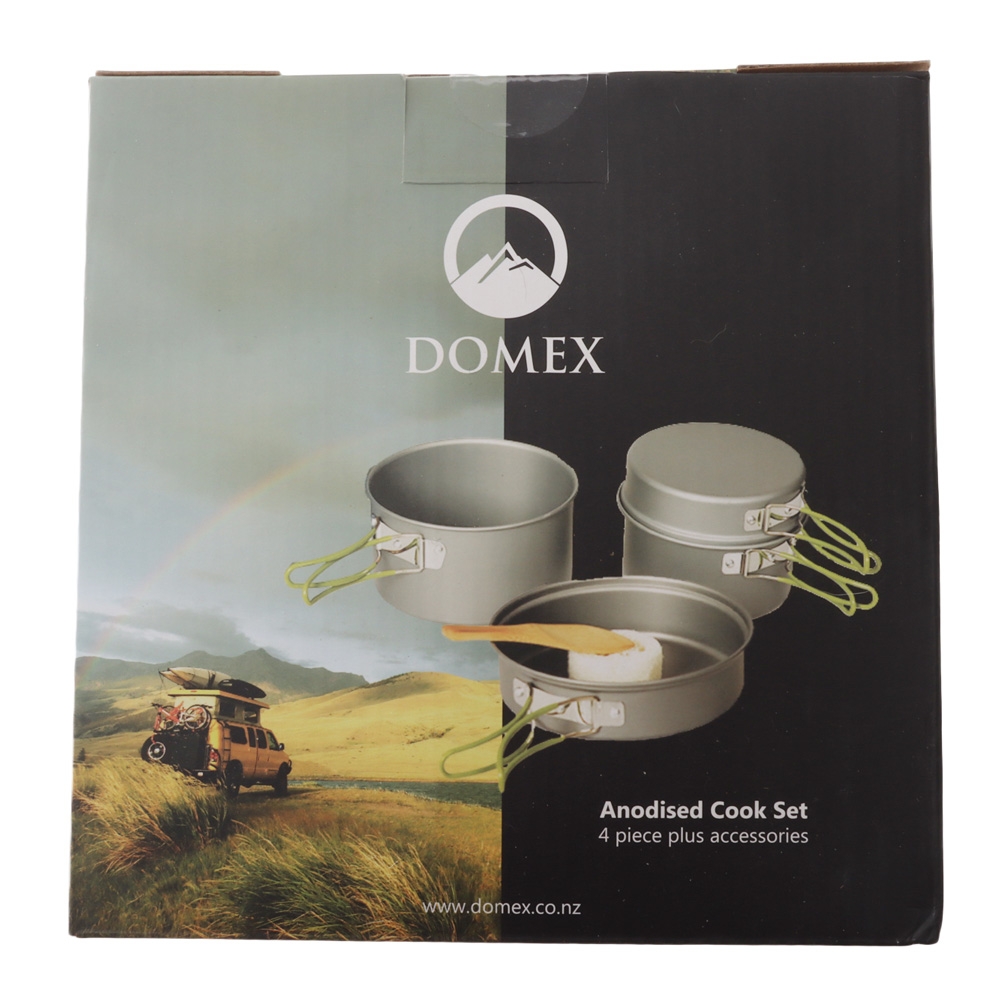Domex Anodised 4-Piece Cook Set