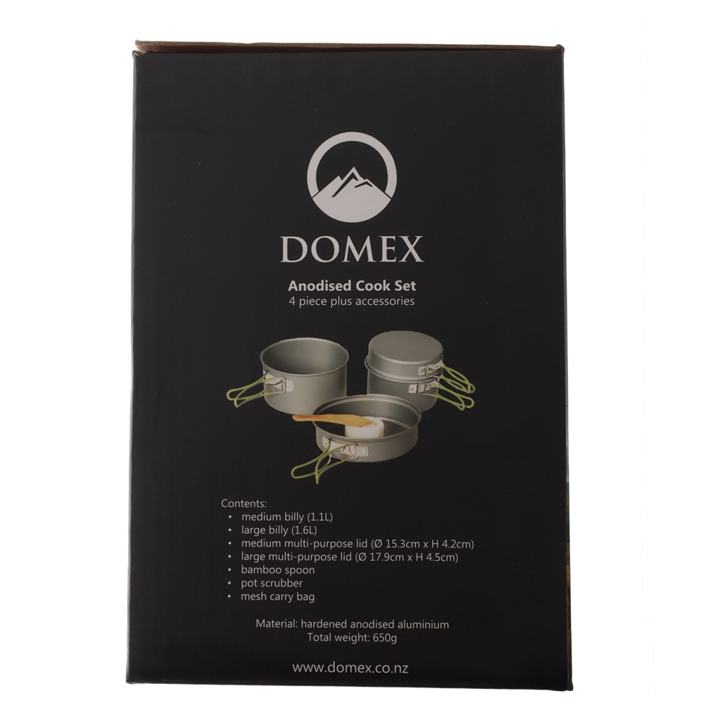 Domex Anodised 4-Piece Cook Set