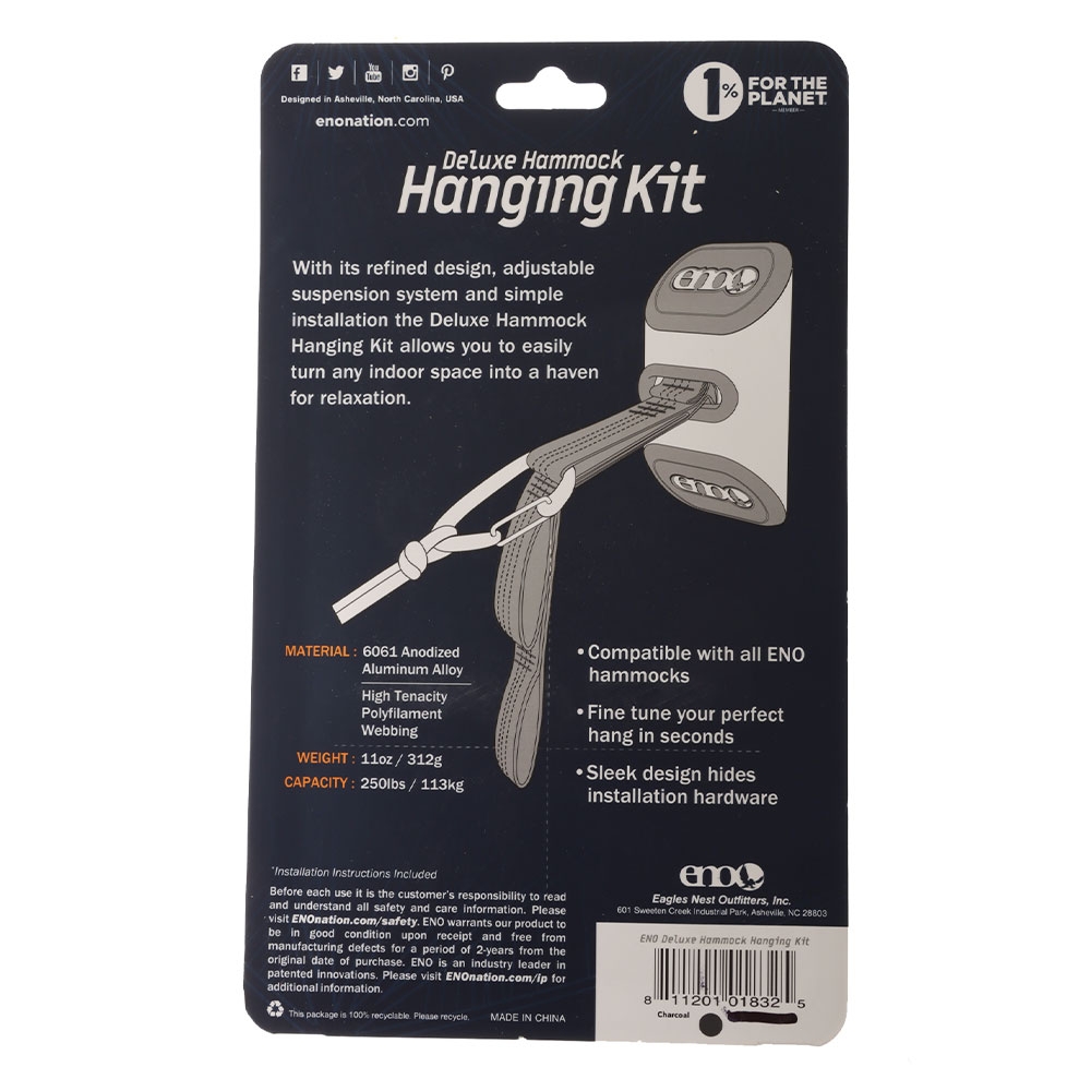 ENO Deluxe Adjustable Hammock Installation Kit