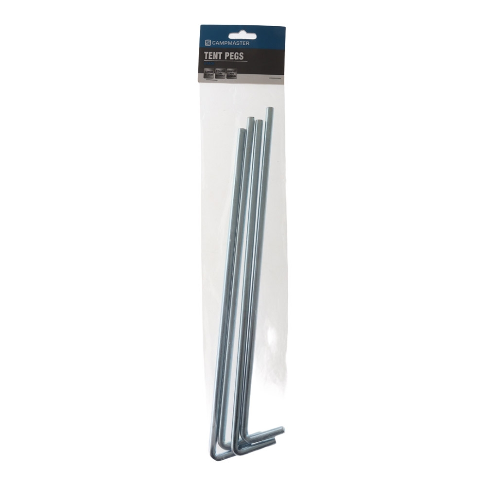 Campmaster Large Tent Pegs 9mm x 375mm Qty 4