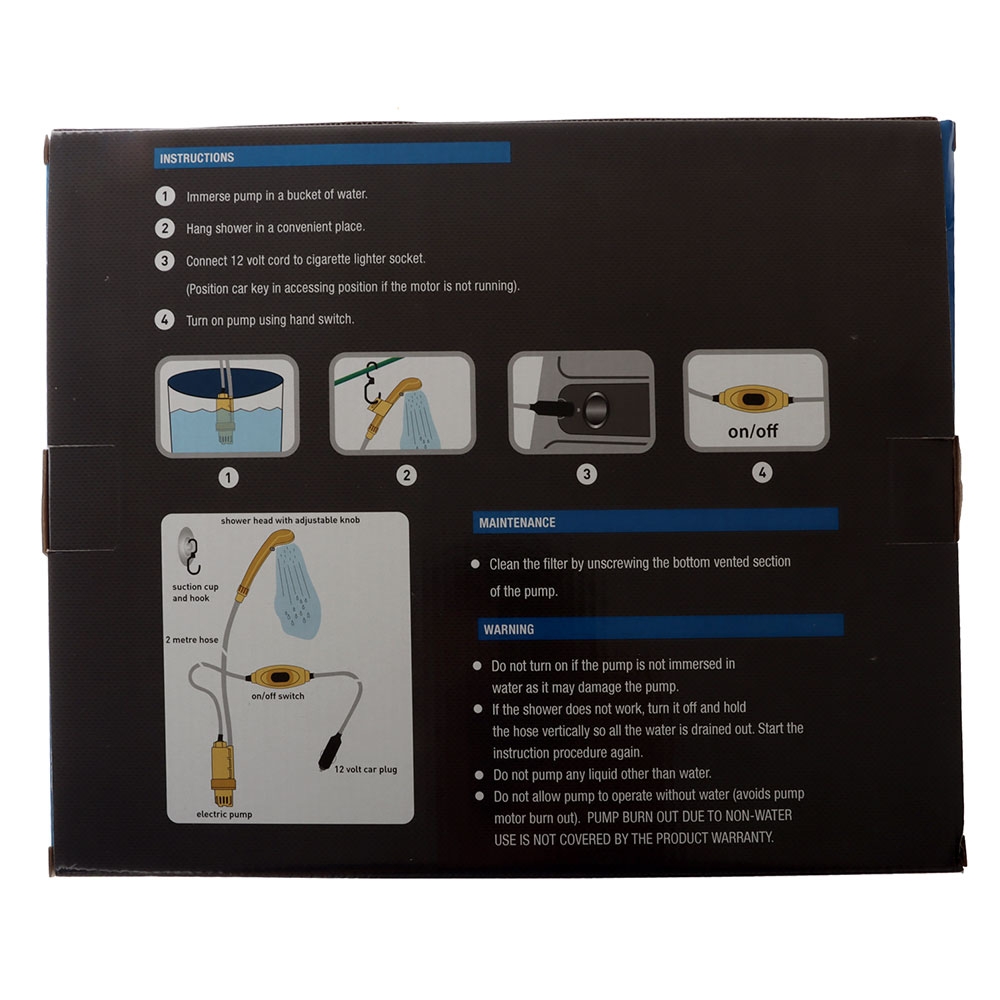 Campmaster Camp Shower 12v