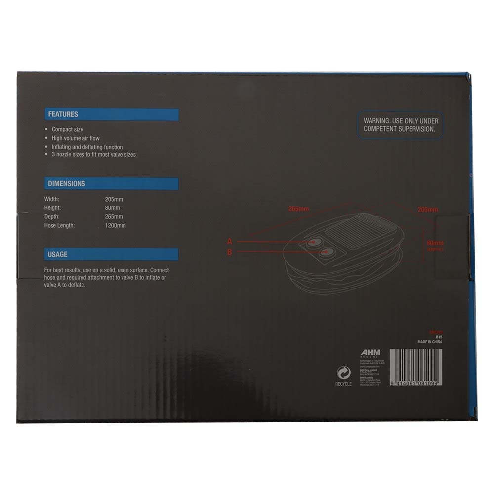 Campmaster Bellows Foot Air Pump 5L