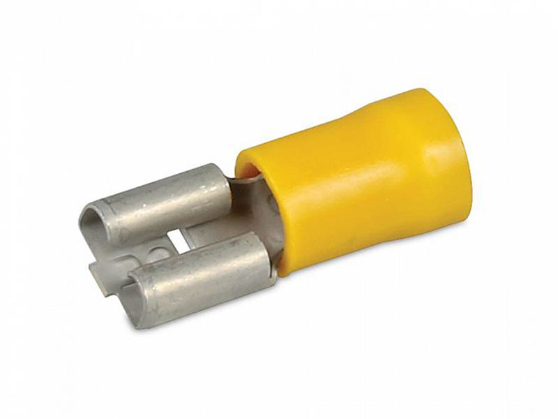 Hella Marine Push-on Female Terminal 6.3mm Yellow Qty 15