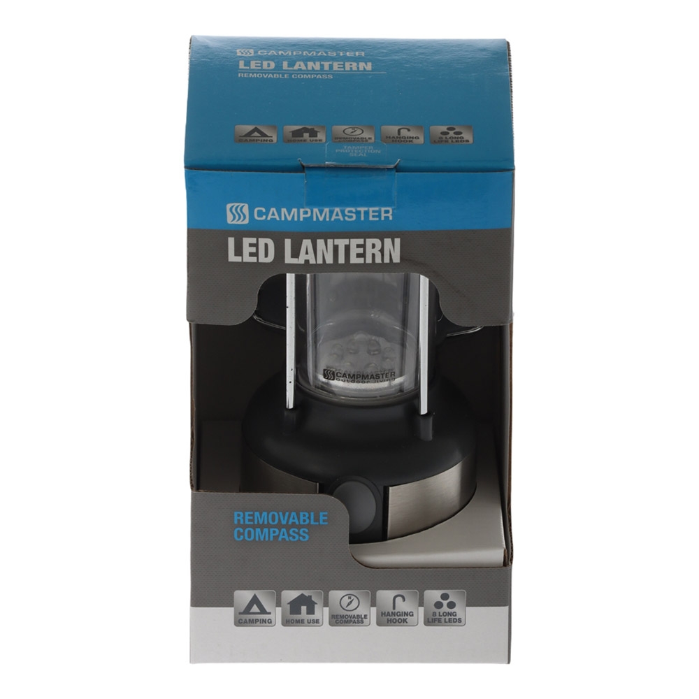 Campmaster 8 LED Camping Lantern with Compass