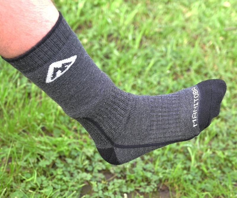 Manitoba Clothing Technical Boot Socks Grey UK11-12/UK9-10