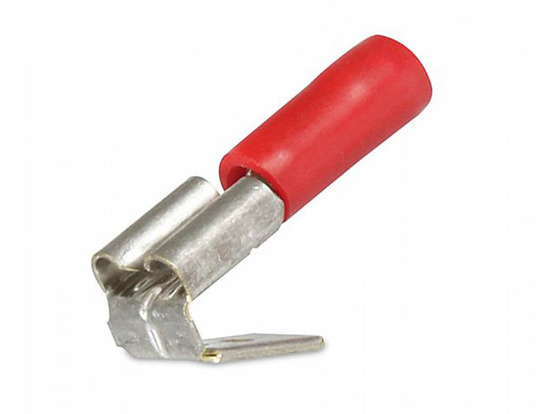 Hella Marine Push-On 2-Way Male/Female Crimp Terminal 6.3mm Red Qty 100