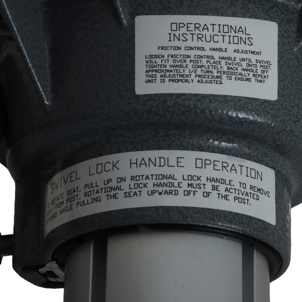 Springfield Heavy Duty Gas Operated Adjustable Seat Pedestal 317-394mm