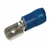 Hella Marine Male Blade Crimp Terminals 6.3mm - Blue Qty 100
