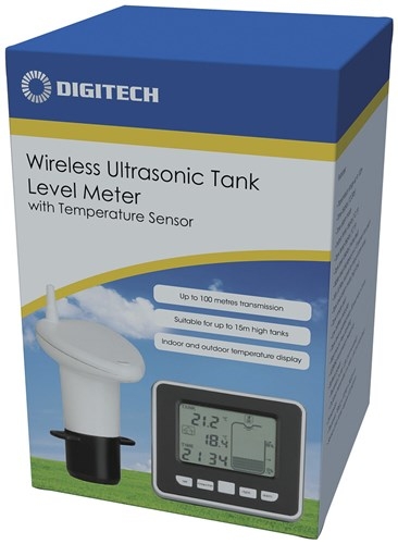 Digitech Ultrasonic Water Tank Level Meter with Thermo Sensor