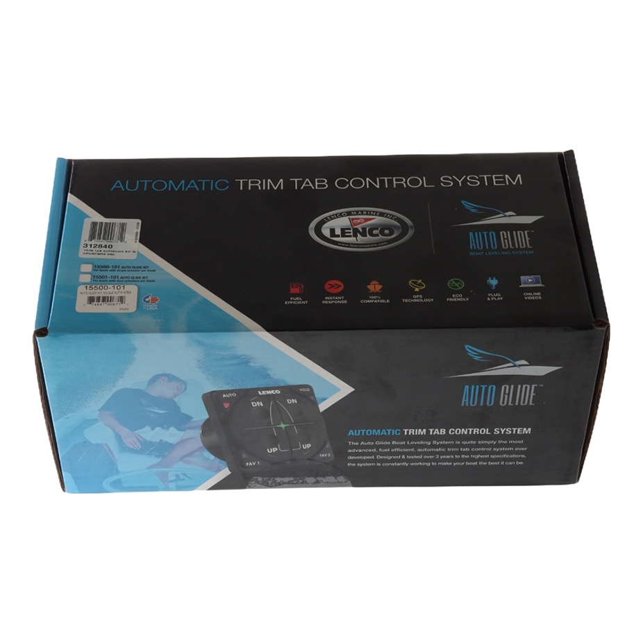 Lenco Auto Glide Trim Tab System Kit with GPS/NMEA 2000 Network Single