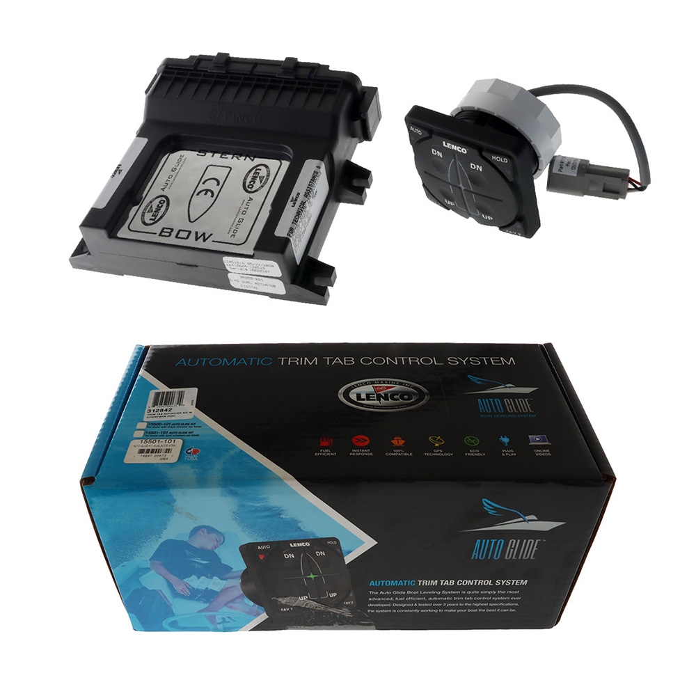 Lenco Auto Glide Automatic Trim Tab Control Kit with GPS/NMEA 2000 Network - Dual
