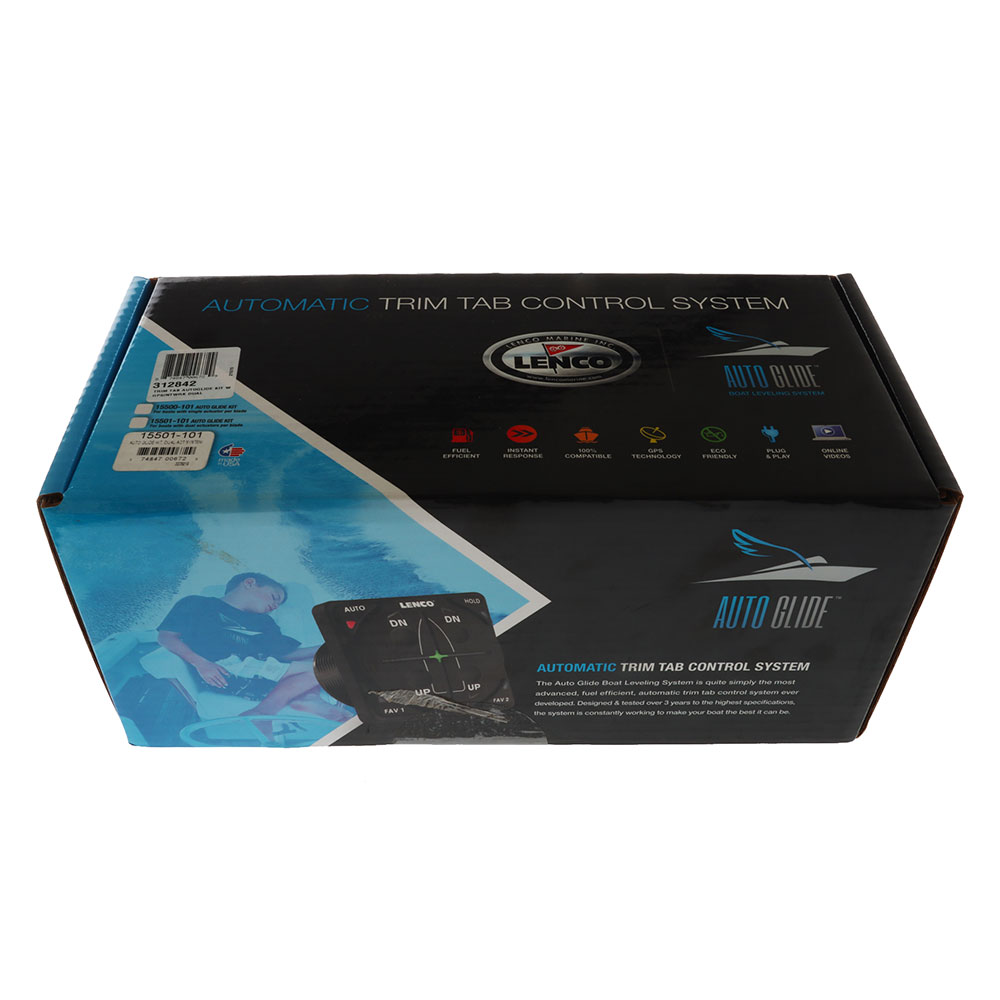 Lenco Auto Glide Automatic Trim Tab Control Kit with GPS/NMEA 2000 Network - Dual