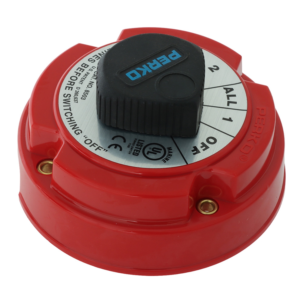 Perko Battery Selector Switch 4-Position 250A with Alternator Field Disconnect