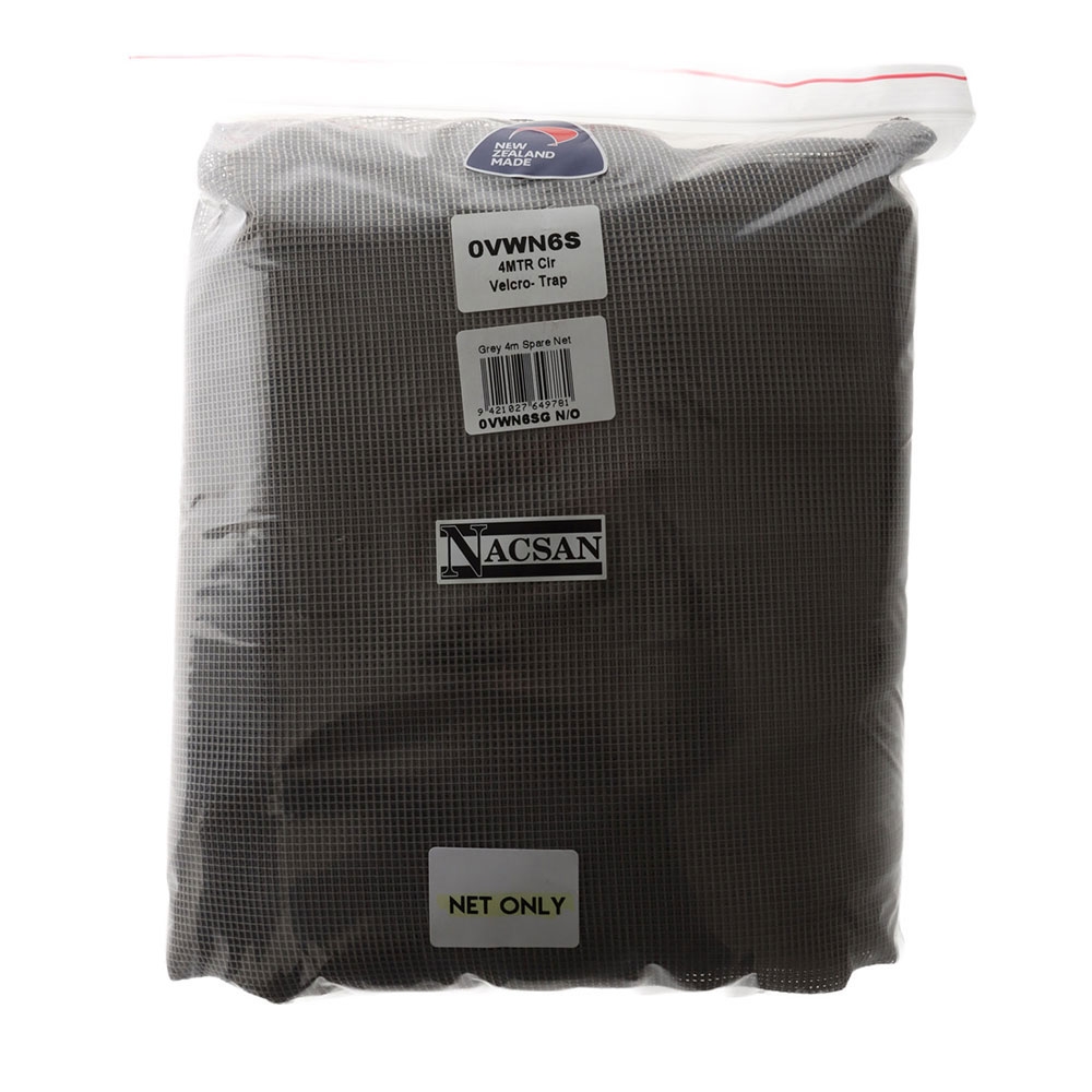 Nacsan Spare Whitebait Net 4m Grey with Trap
