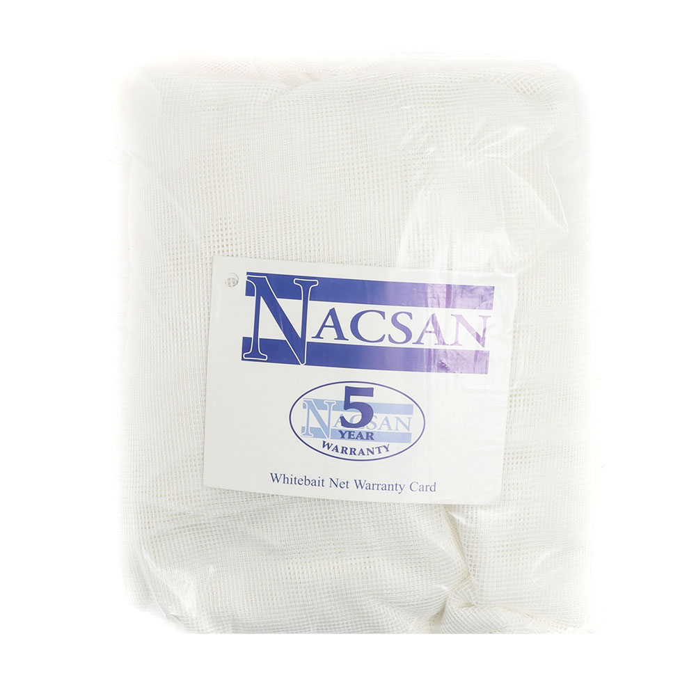 Nacsan Replacement Whitebait Net with Trap 4.2m White
