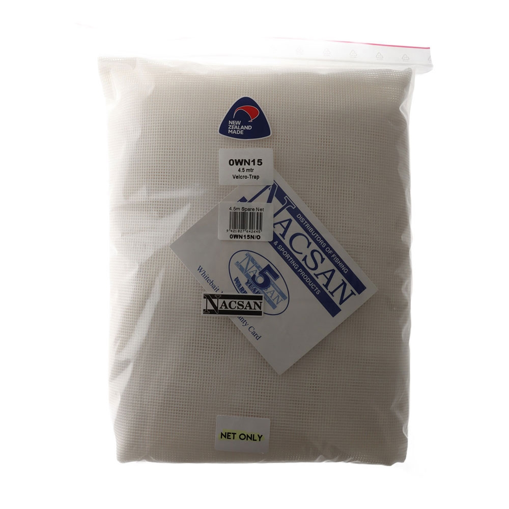 Nacsan Replacement Whitebait Net 4.5m with Trap