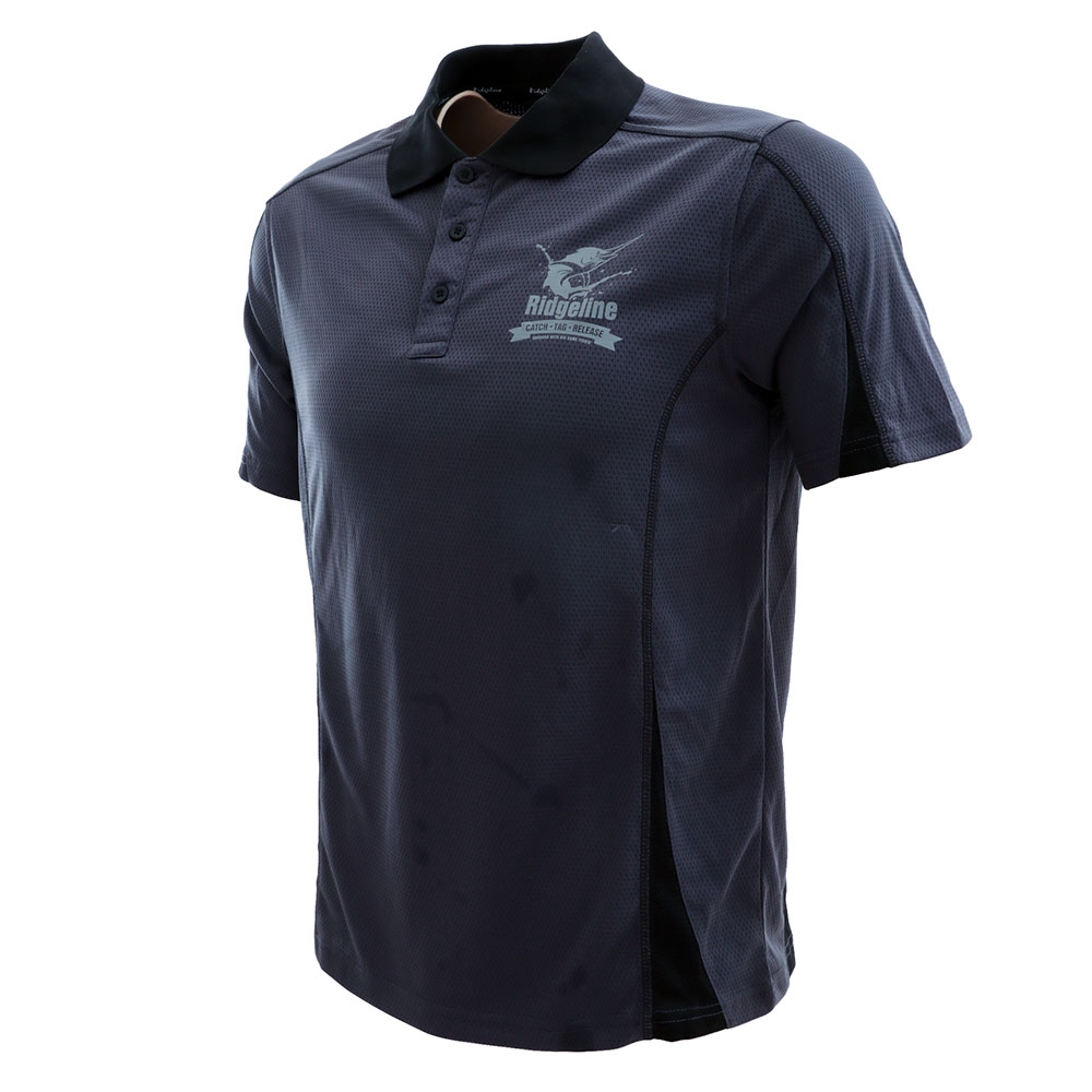 Ridgeline Marlin Polo Shirt Charcoal/Black S