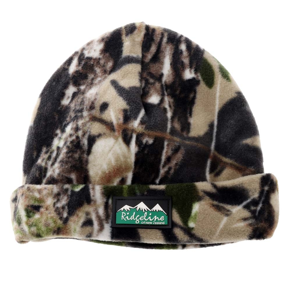 Ridgeline Polar Fleece Beanie Buffalo Camo - One size fits all