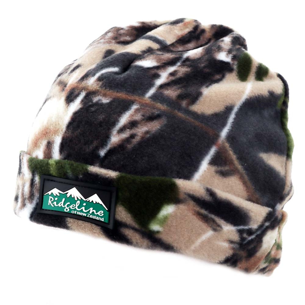 Ridgeline Polar Fleece Beanie Buffalo Camo - One size fits all