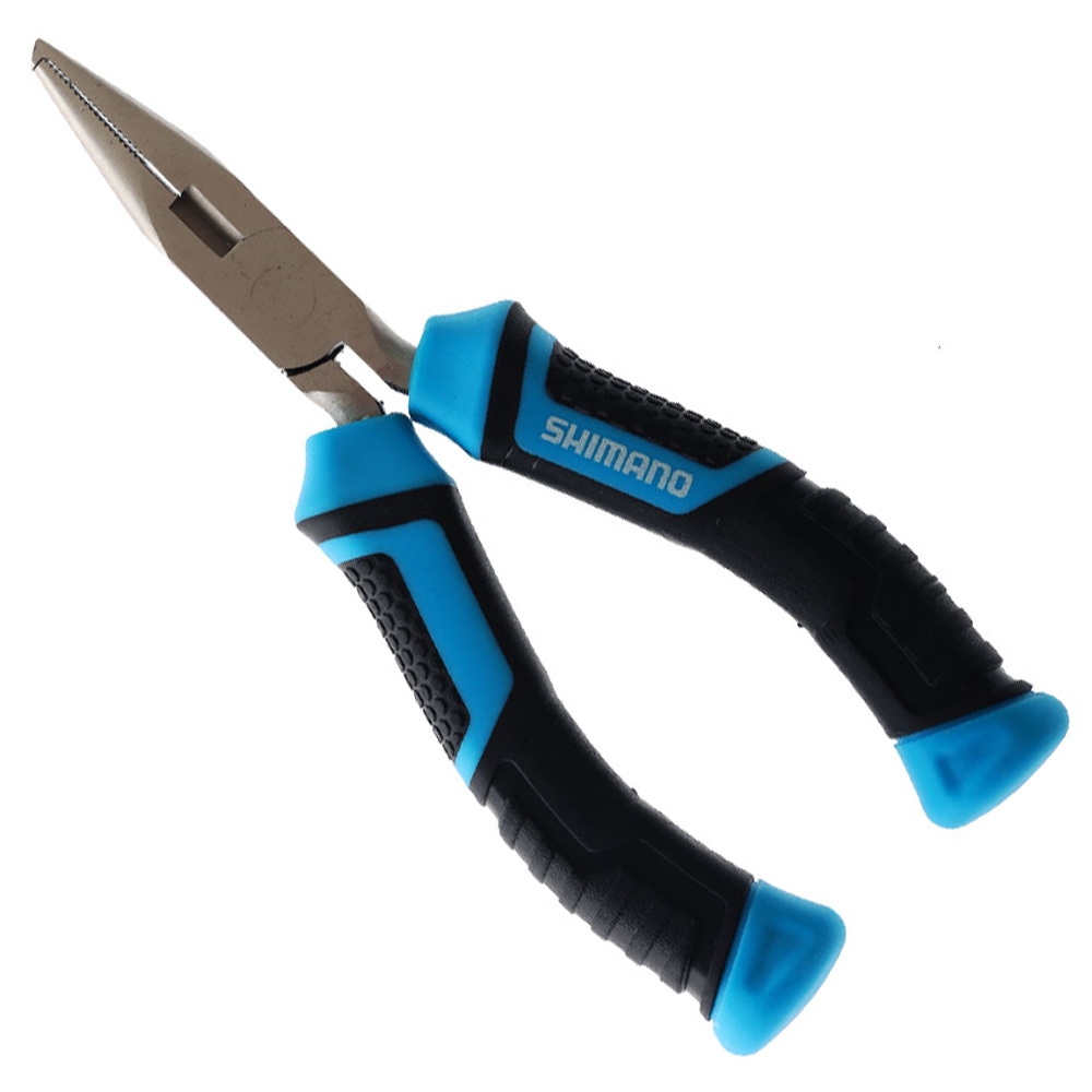 Shimano Brutas Split Ring Pliers Silver Nickel 5in