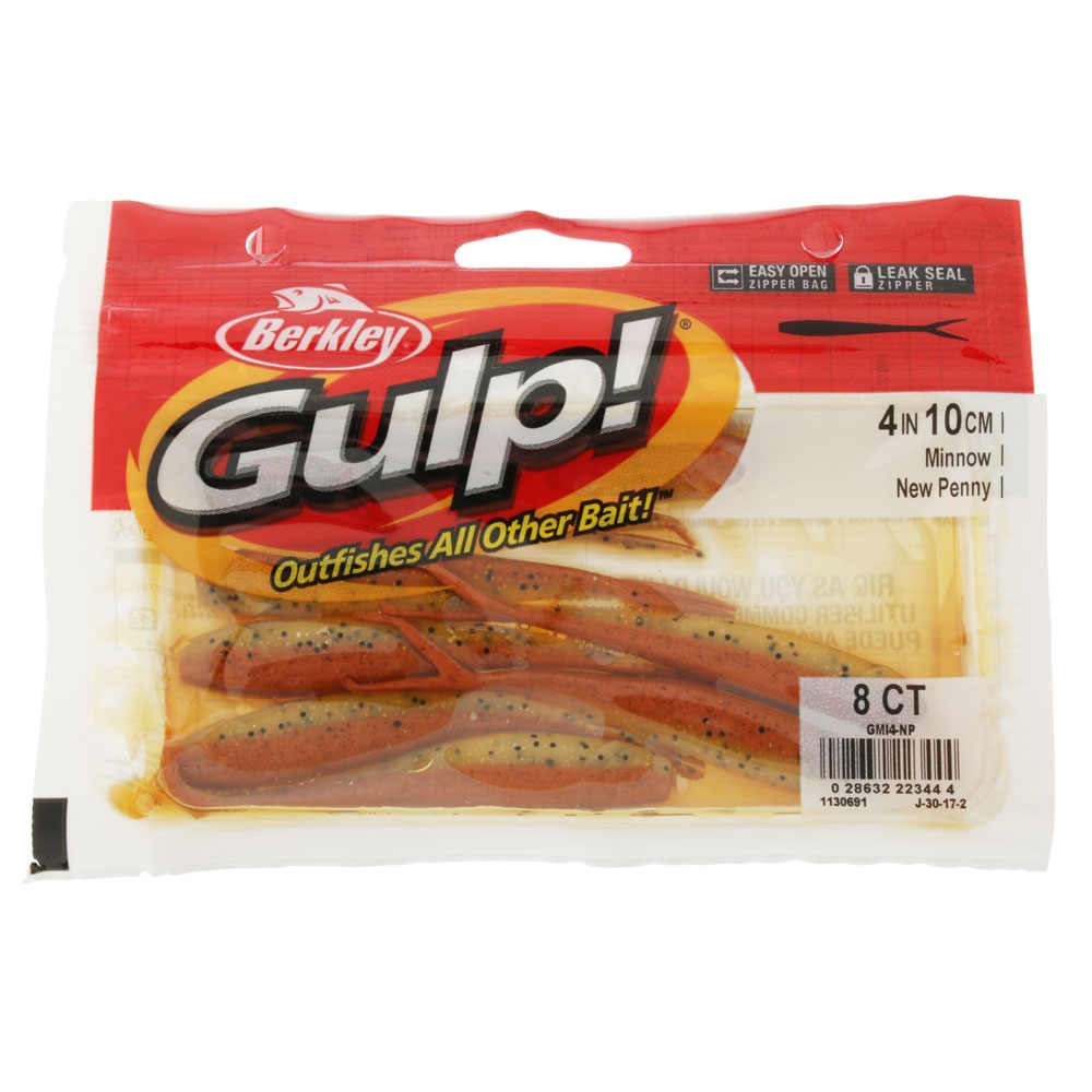 Berkley Gulp Minnow Soft Bait 10cm New Penny