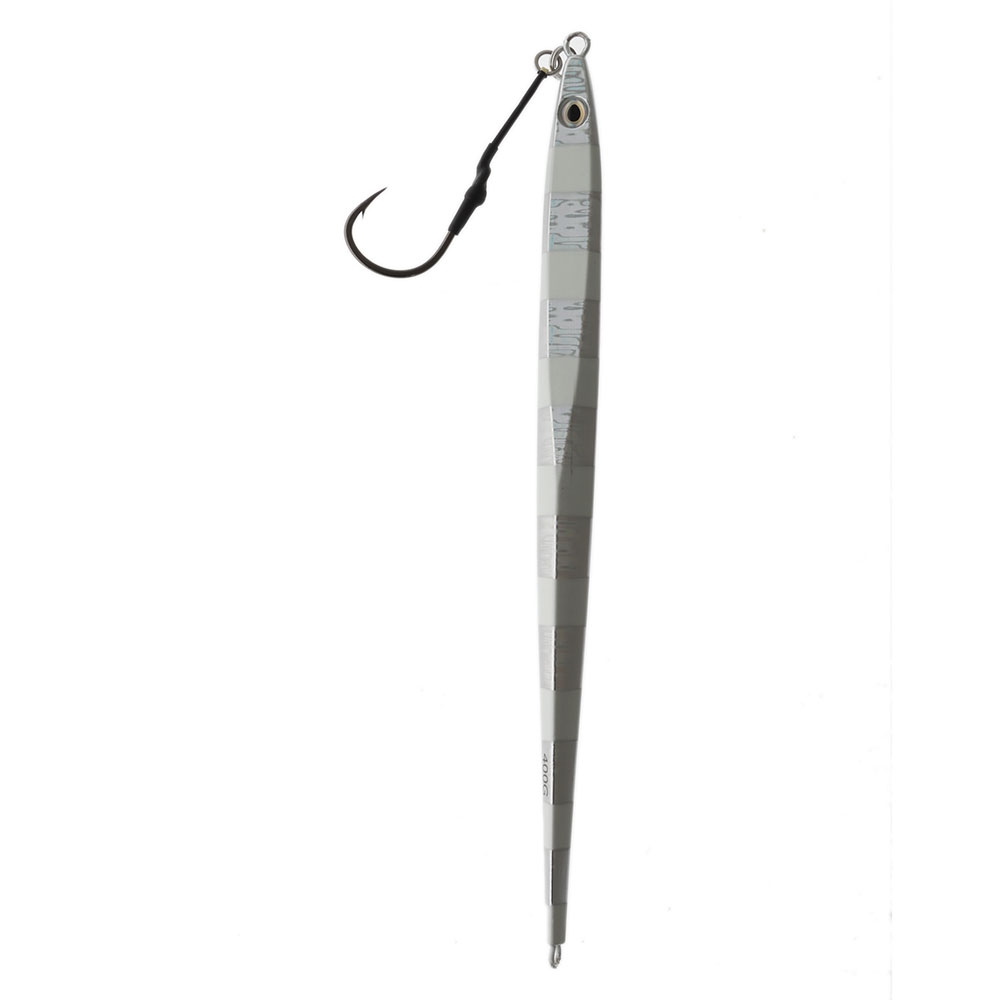 Zest Curved Slider Jig 400g Silver Zebra