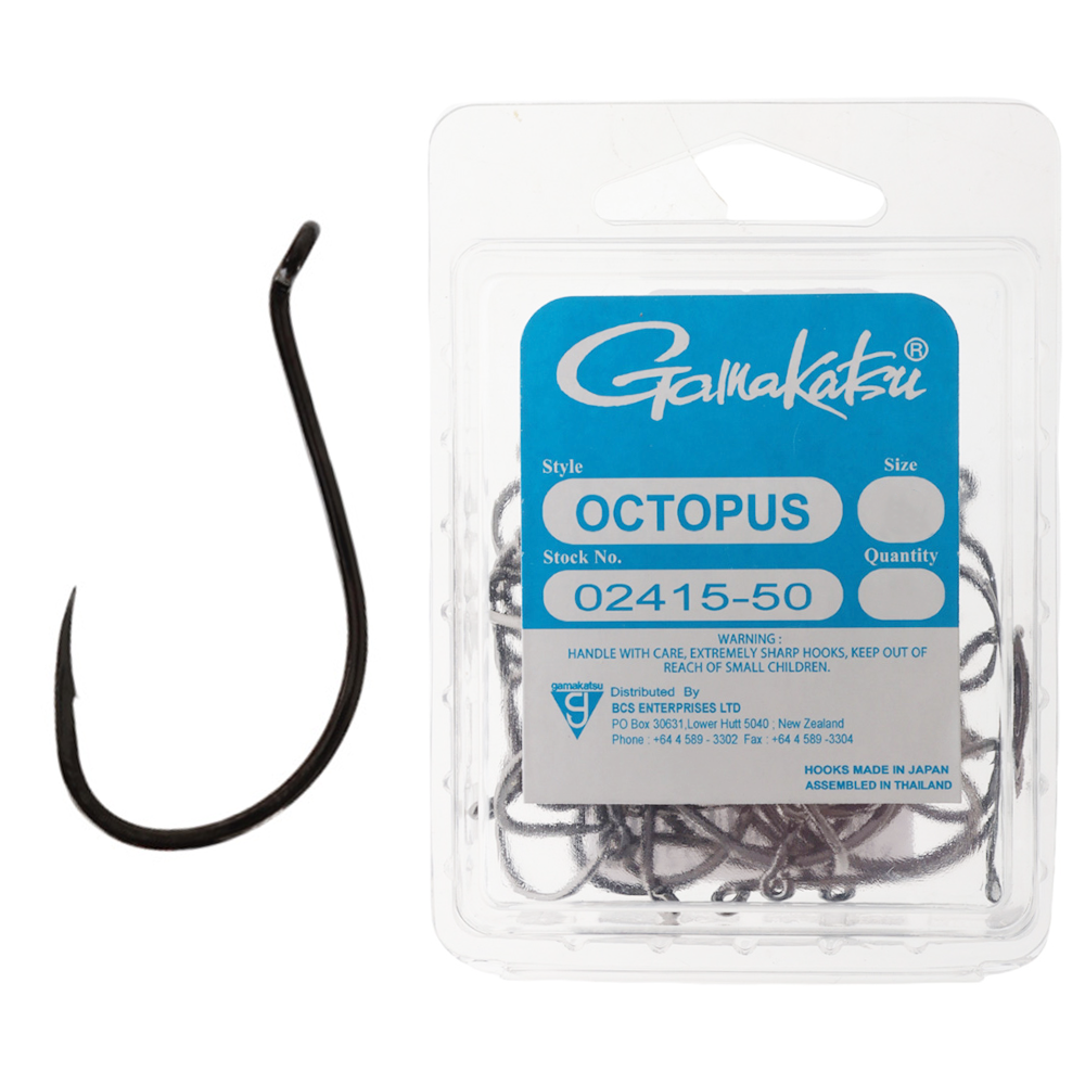 Gamakatsu Octopus Hooks Mini Bulk Pack 7/0 Qty 50