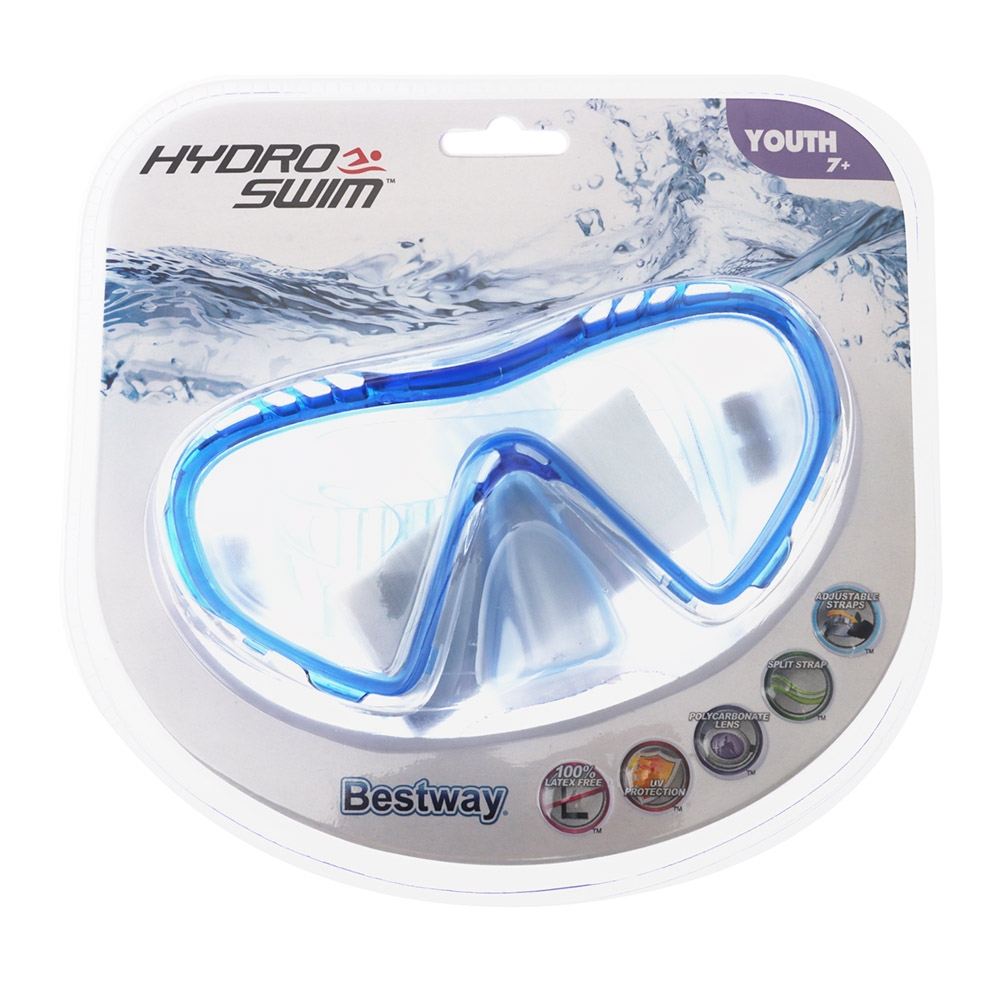 Hydro-Swim Clear Sea Youth Snorkeling Mask Blue