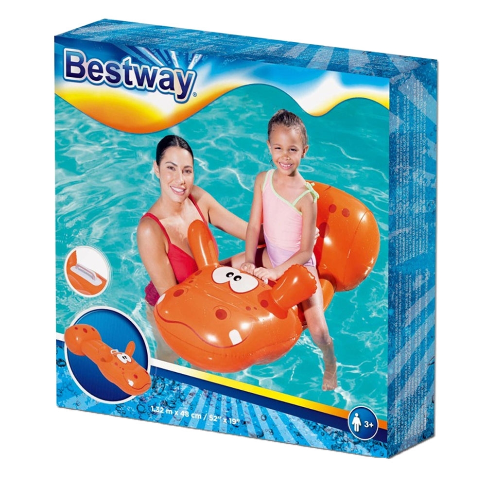 Bestway Safari Surf Rider Inflatable Pool Float Orange